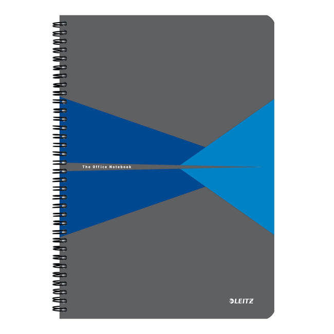 Leitz - Notizbuch, ft A4, Einband aus PP, liniert, blau