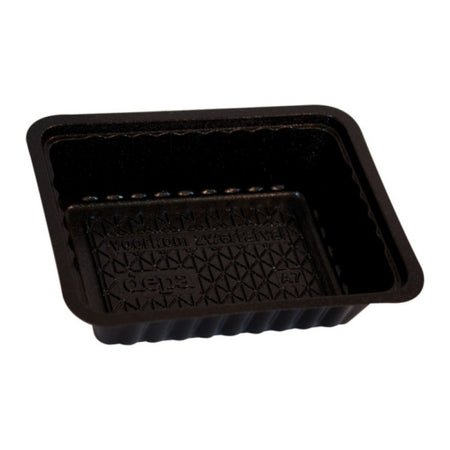 Behälter Kunststoff rechteckig - Tablett PS A7 122x95x33mm schwarz 250 Stück