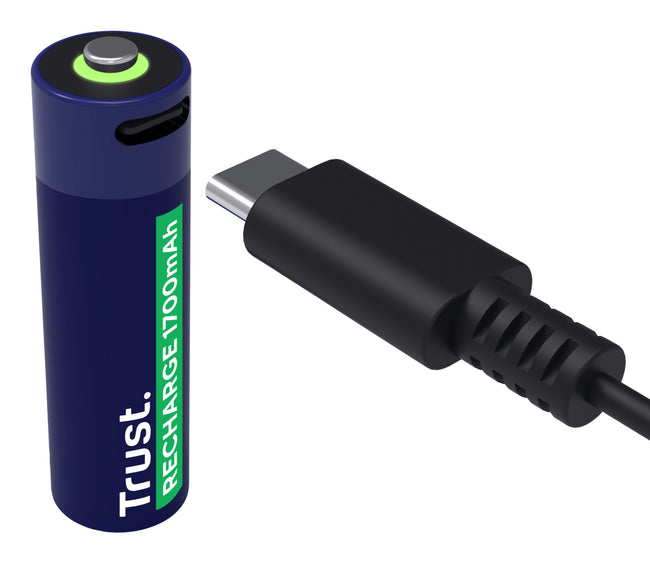 Trust - Batterie USB-C wiederaufladbar AA 4 Stück