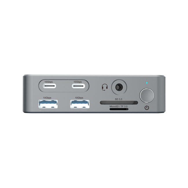 CONCEPTRONIC -   DONN25G laptop dock poortreplicator Bedraad USB 3.2 Gen 2 (3.1 Gen 2) Type-C Zilver