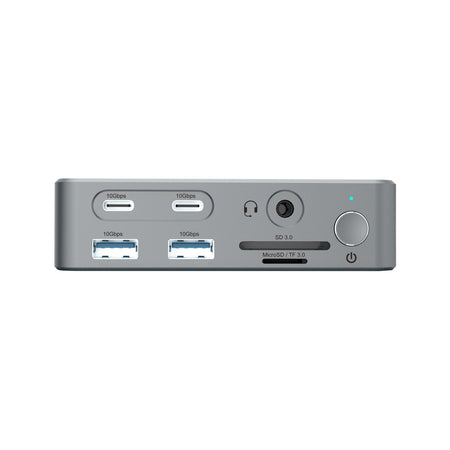 CONCEPTRONIC -   DONN25G laptop dock poortreplicator Bedraad USB 3.2 Gen 2 (3.1 Gen 2) Type-C Zilver