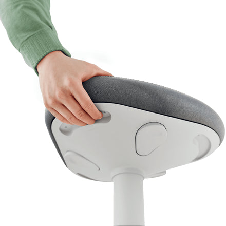 Leitz - Ergo Active Sitzhocker mit Komfortsitz, hellgrau