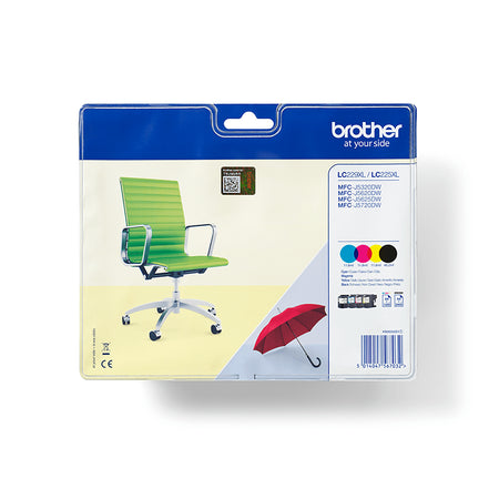 Brother - Tintenpatrone LC-229XLVALBP schwarz + 3 Farben