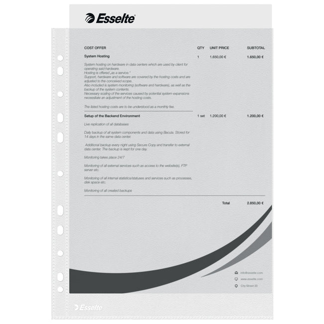 Esselte - Showtasche 16690 Economy A4 PP 0,03mm