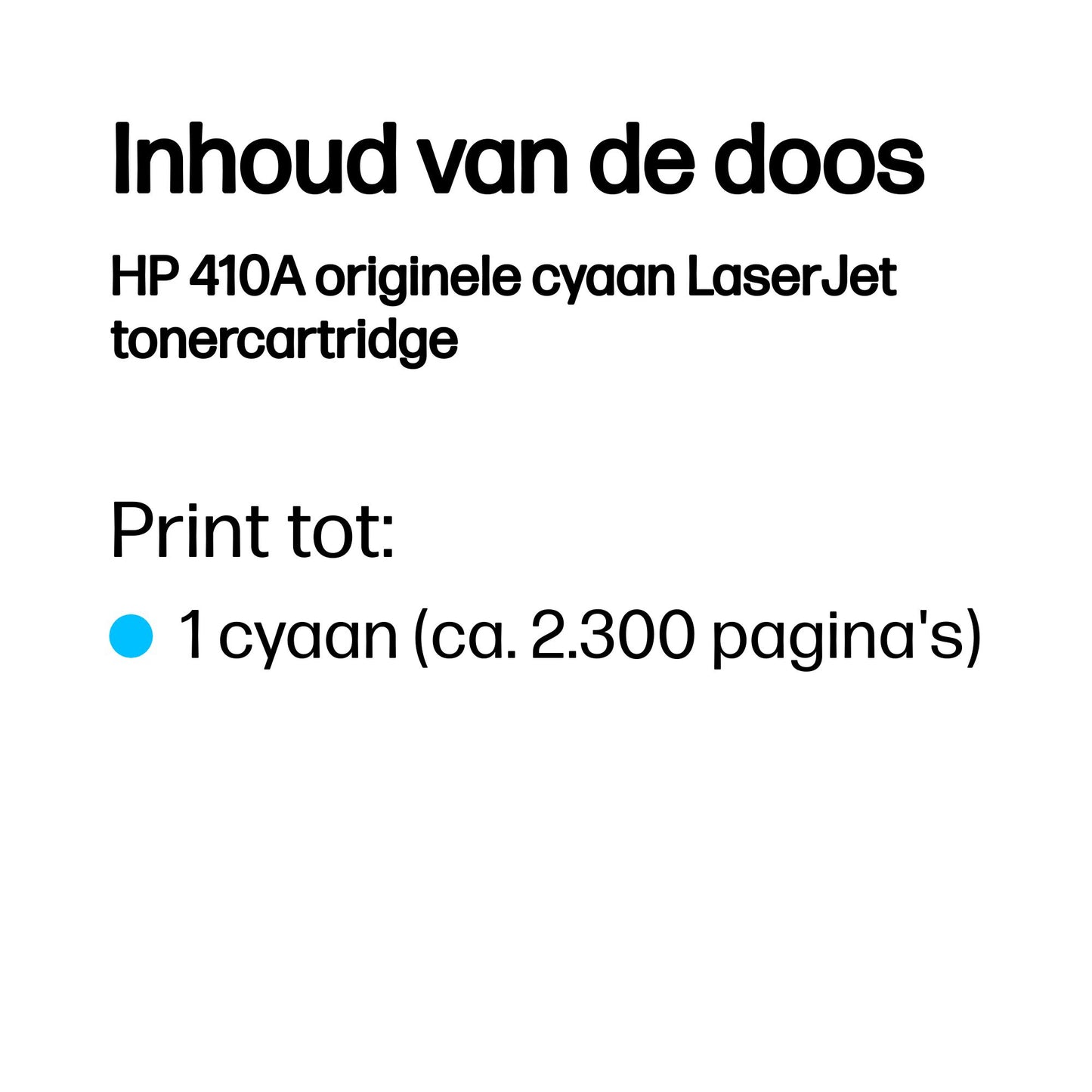HP - Tonerkartusche cf411a 410a blau