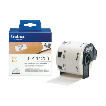 Brother - Adressetikett DK-11209 klein 62x29mm 1 Rolle à 800 Stück weiß