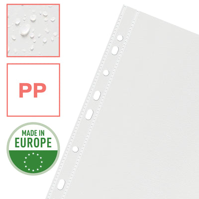 Esselte - Colour'Breeze perforierte Ausstellungstasche, ft A4, 43 Mikron, genarbt, Packung mit 25 Stück