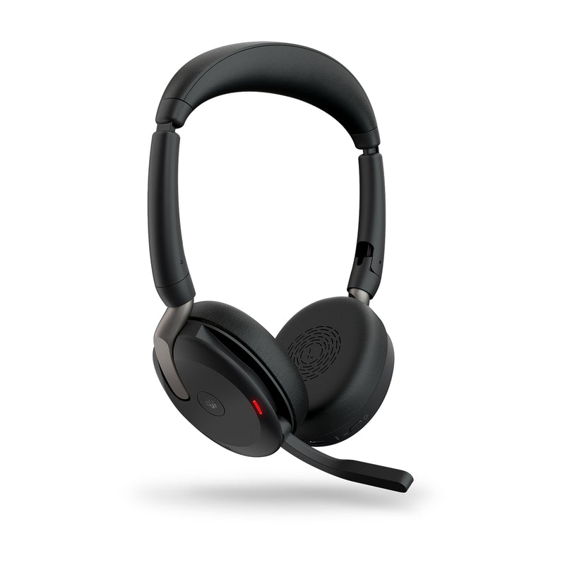 JABRA -   Evolve2 65 Flex Headset Bedraad en draadloos Hoofdband Kantoor/callcenter Bluetooth Zwart