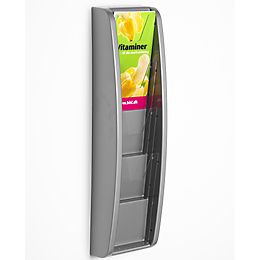 Klika -  Folder-wand 4 x 1/3A4 134x520x83 mm