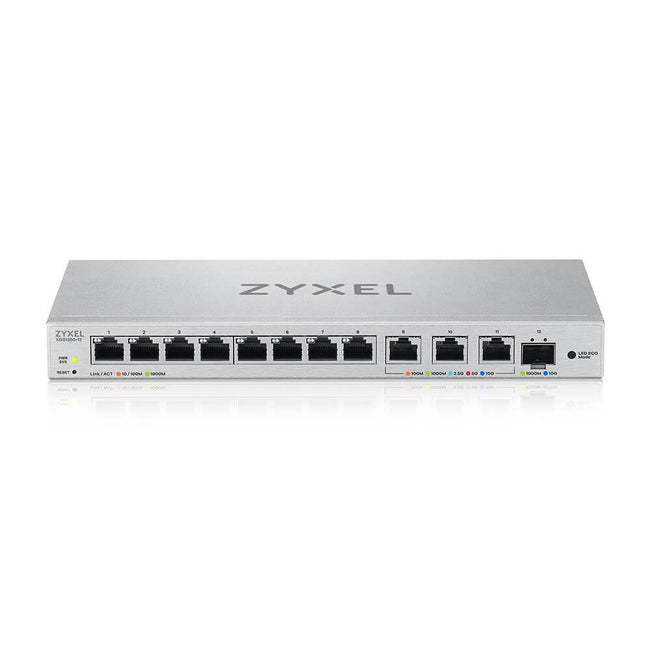 ZYXEL -   XGS1250-12 Managed L2 10G Ethernet (100/1000/10000) Grijs