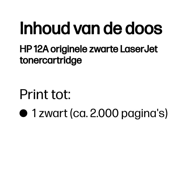 HP - Tonerkartusche q2612a 12a schwarz