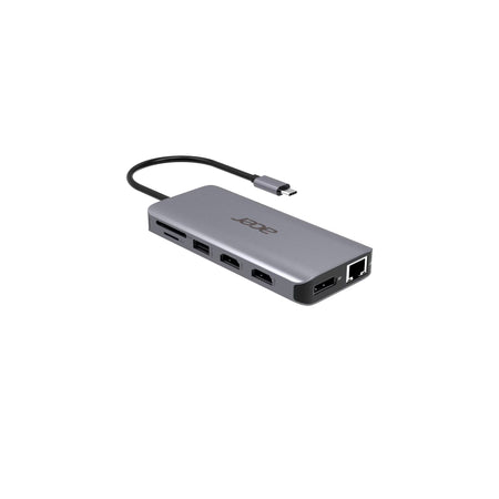 Acer -   12-in-1 Type-C Dongle Bedraad USB 3.2 Gen 1 (3.1 Gen 1) Type-C Zilver