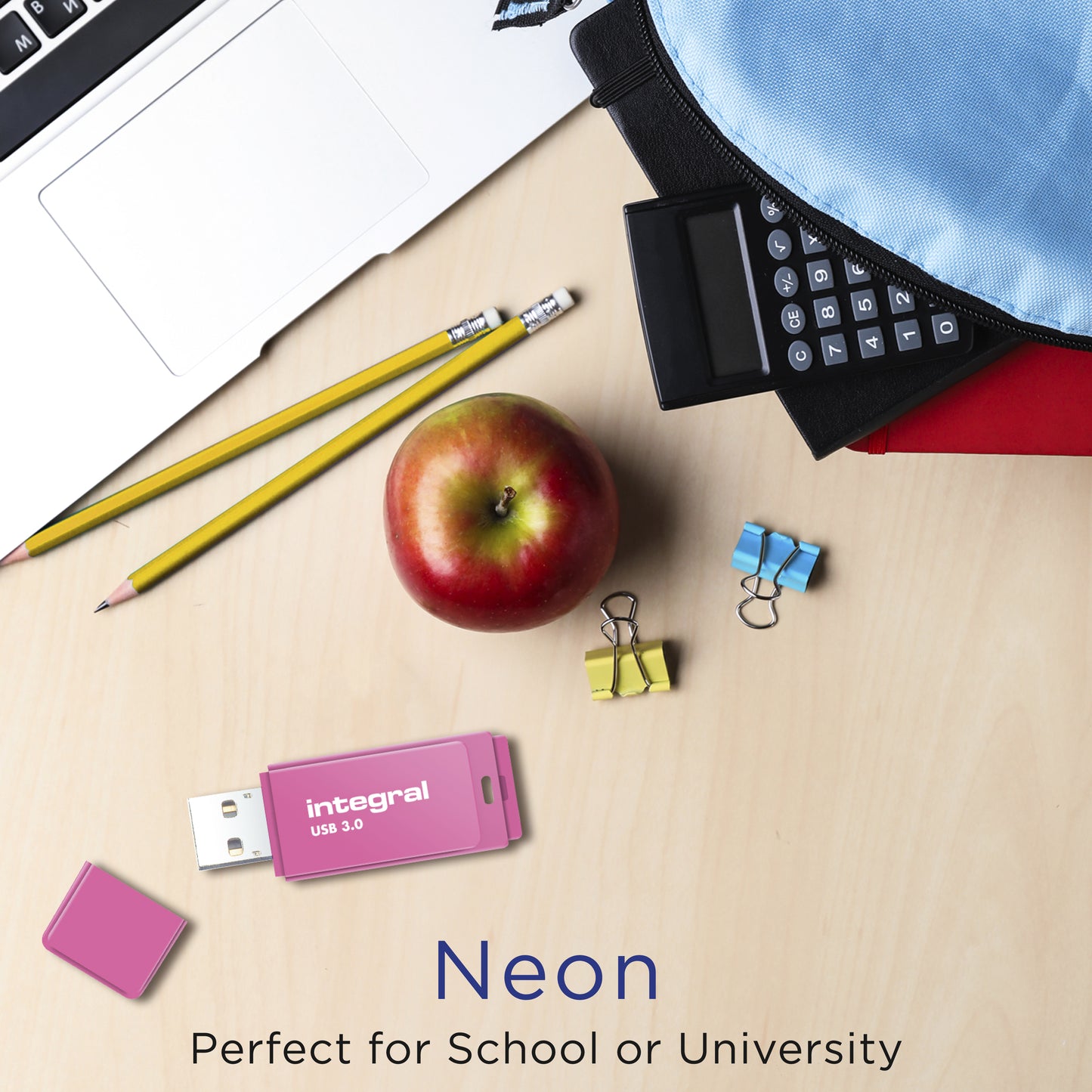 Integral - Neon USB 3.0 Stick, 32 GB, Pink