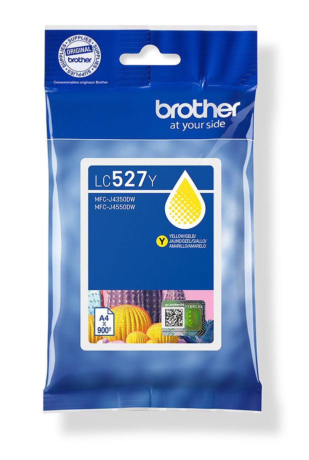 Brother - Tintenpatrone, 900 Seiten, OEM LC-527Y, gelb