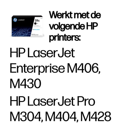 HP - Tonerkartusche cf259x 59x schwarz