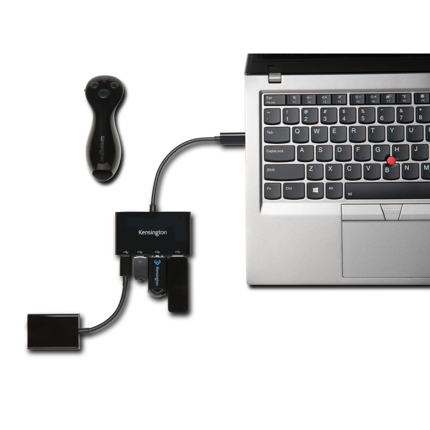 Kensington - USB-C-Hub 4-Ports CH1000