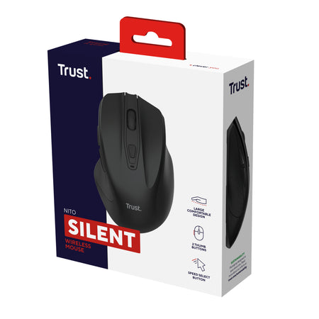 Trust - kabellose Nito-Maus, schwarz