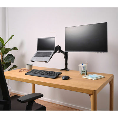 Trust - Mara Monitorarm, Doppelarm mit 1 Laptoparm, schwarz