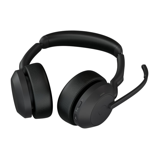 JABRA -   Evolve2 55 Headset Draadloos Hoofdband Kantoor/callcenter Bluetooth Oplaadhouder Zwart