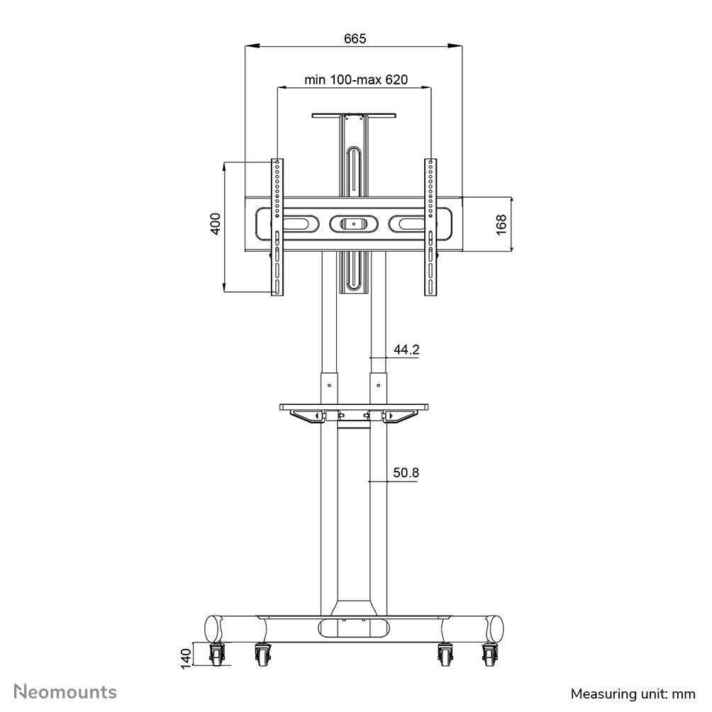 Neomounts -   NM-M1700BLACK TV trolley 32-75