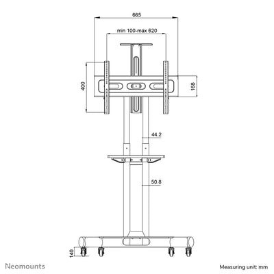 Neomounts -   NM-M1700BLACK TV trolley 32-75