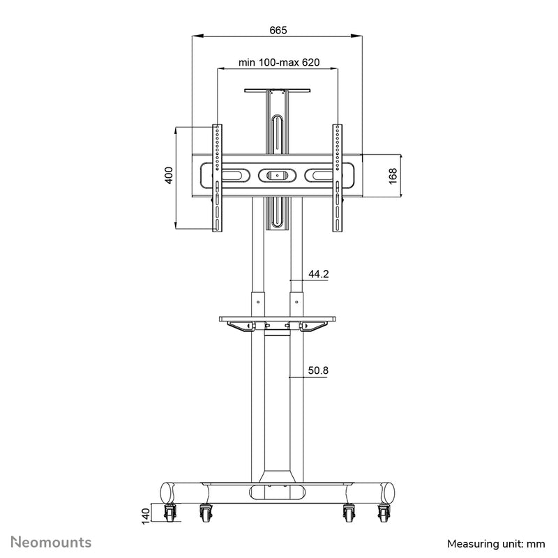 Neomounts -   NM-M1700BLACK TV trolley 32-75