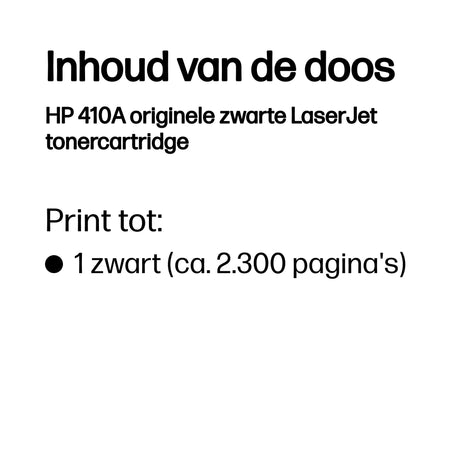 HP - Tonerkartusche cf410a 410a schwarz