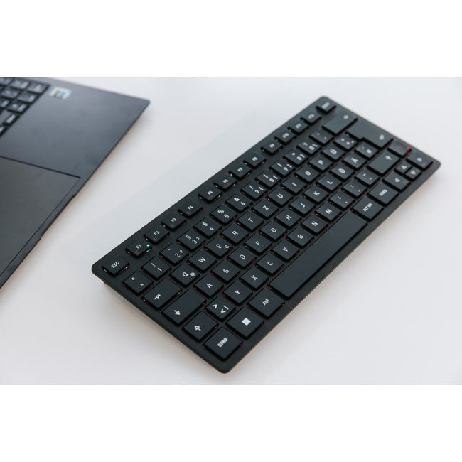 CHERRY -   KW 9200 MINI toetsenbord Universeel USB + RF Wireless + Bluetooth QWERTY Engels Zwart