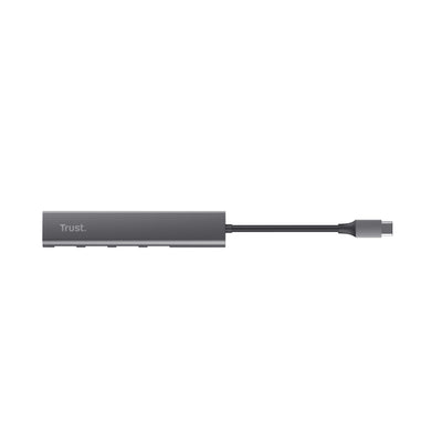 Trust - Hub Halyx 4-Port USB-C Silber