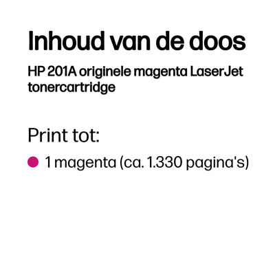 HP - Tonerkartusche cf403a 201a rot