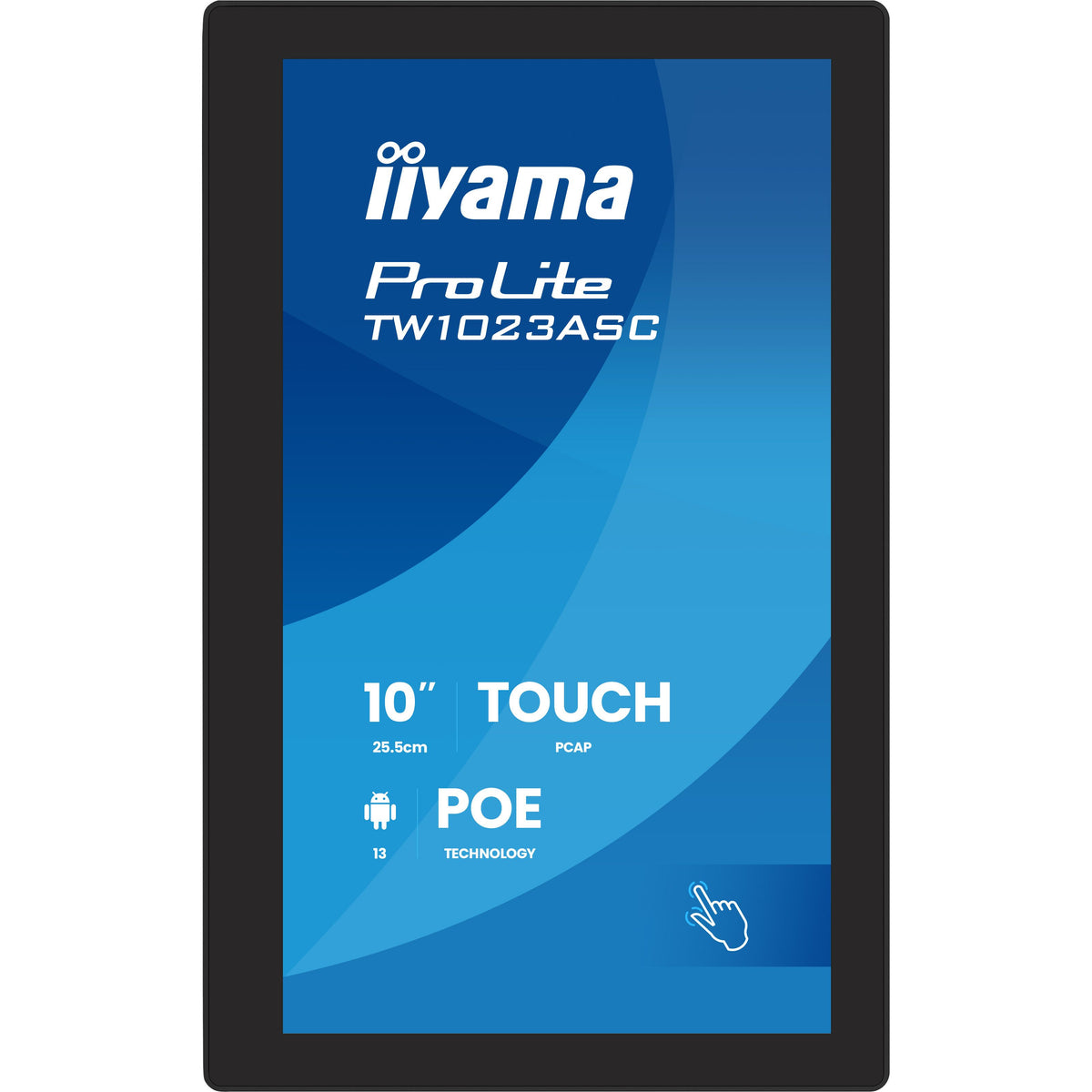 IIYAMA -   TW1023ASC-B3P beeldkrant Digitale signage flatscreen 25,6 cm (10.1) Wifi 450 cd/m² HD Zwart Touchscreen Type processor Android 24/7