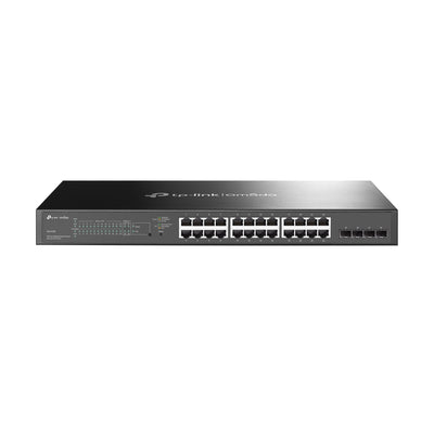 TP-Link -   Omada TL-SG2428P Managed L2/L2+ Gigabit Ethernet (10/100/1000) Power over Ethernet (PoE) 1U Zwart