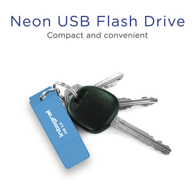 Integral - Neon USB 3.0 Stick, 32 GB, blau