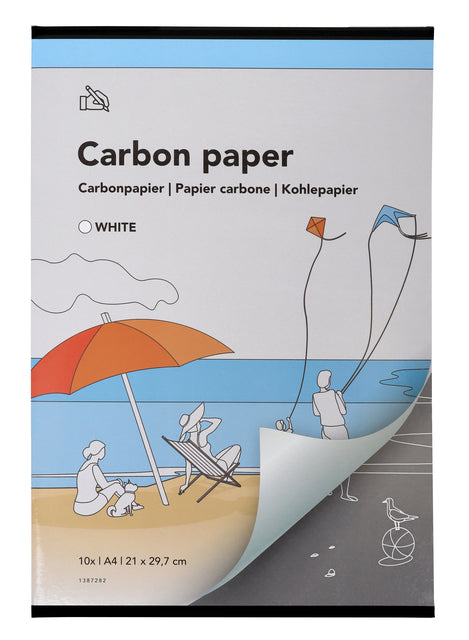QBasic - Carbonpapier A4 21x31cm 10x Weiß