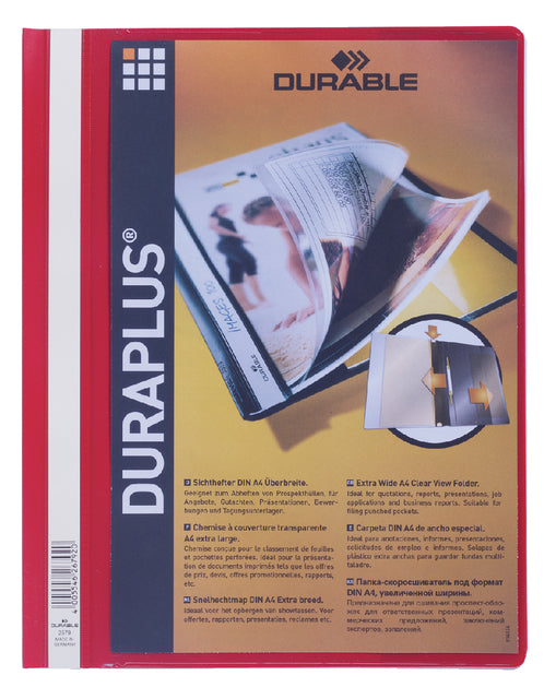 Langlebig - Fastring -Ordner Duraplus A4 Red | 25 Stücke