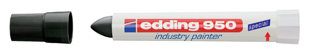 Edding - Filz -Tip Edding 950 Pastamarker Round Black 10mm | 10 Stücke