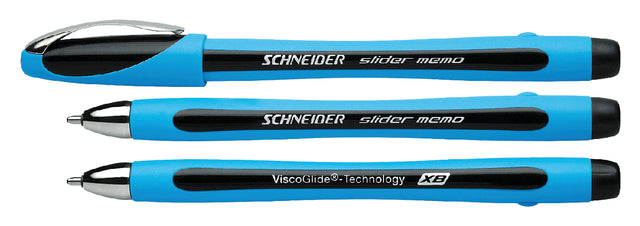 Schneider - Ballpen Slider Memo Black Extra breit | 10 Stücke