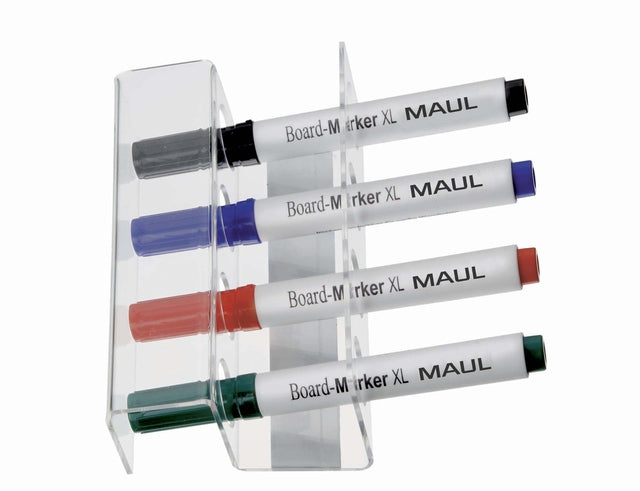 Maul - Whiteboard Stifthalter Acrylmagnet für 4 Marker