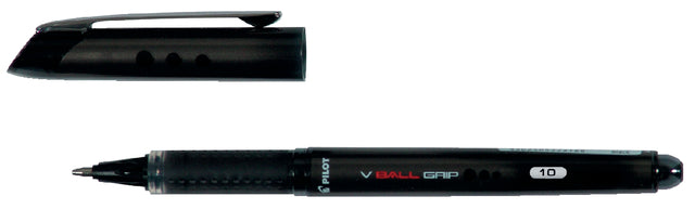 Pilot - Rollerpen Pilot V -ball Grip VB10 Black 0,6mm | 12 Stücke