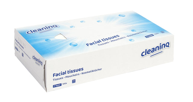 Cleaninq - Gesichtsgewebe 2 Schicht 100 Stücke
