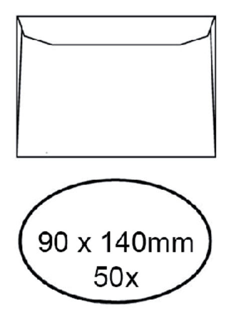 Quantore - Umschlag VisitKrt 90x140 95gr Wt
