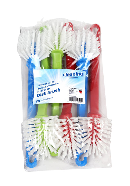 CleanInQ - Geschirrspülpinsel professioneller Assorti 6st