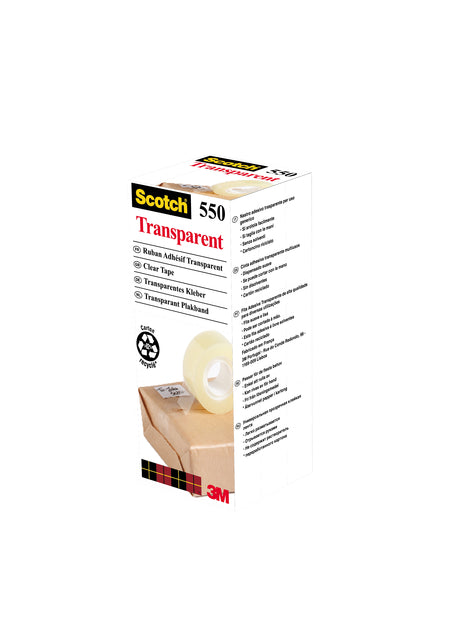 Klebeband Scotch 550 12 mmx33m transparent