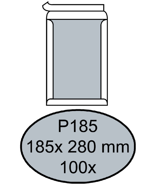 Quantore - Umschlag Bordrug P185 185x280 ZK 120gr WT