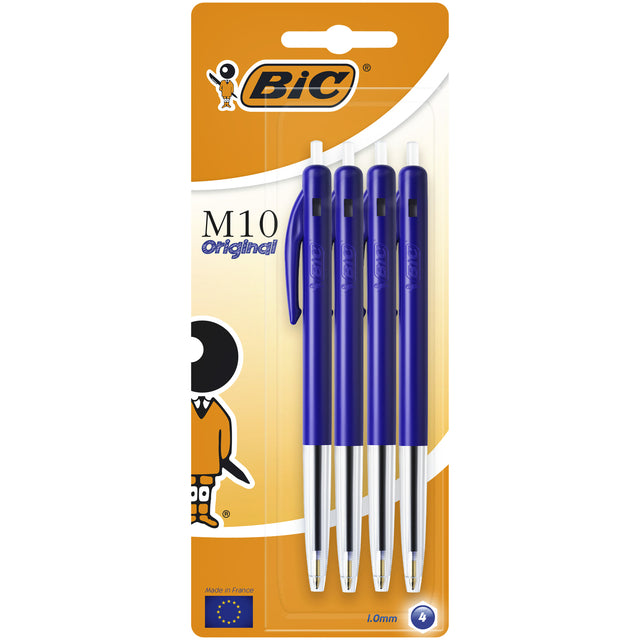 BIC - Ball Pen M10 Blue Medium Blase bis 4st