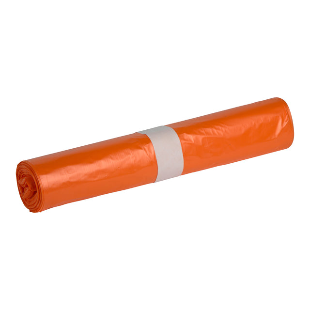 Powersterko - Abfallbeutel HDPE T25 70x110 cm 120L Orange | 25 Stücke