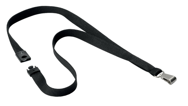 Langlebig - Textilkabel 8127 mit Carabiner Softcolor Schwarz