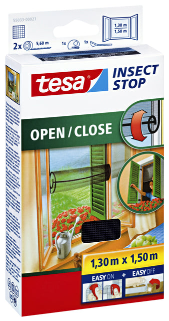 Tesa - INSECTHOR 55033 für Fenster 1.3x1,5 m öffnen/geschlossen