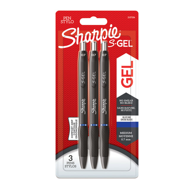 Sharpie - Gelenwriter dh 0,7 mm blauer Blister von 3 Teilen | 12 Stücke