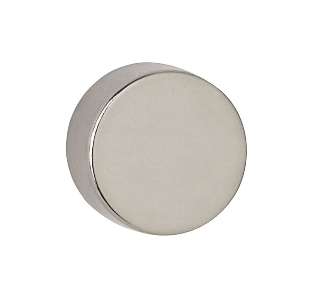 Maul - Neodym Schijf Magnet, ft 15 x 10 mm, Tenskkracht 8 kg, Silber, Blasen von 4 Teilen